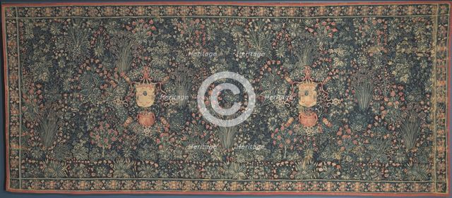 Millefleurs Tapestry with Medici Coat of Arms, 1520s. Creator: Unknown.