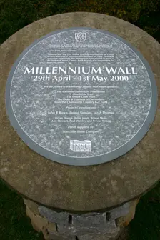 Millennium Wall, the National Stone Centre, Derbyshire. Creator: Peter Thompson