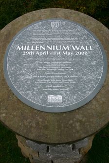 Millennium Wall, the National Stone Centre, Derbyshire. Creator: Peter Thompson