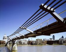 Millennium Bridge, c1998-2010. Artist: Marcus Robinson