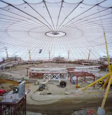 Millennium Dome, Drawdock Road, Greenwich, London, 28/01/1999. Creator: John Laing plc
