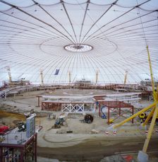 Millennium Dome, Drawdock Road, Greenwich, London, 28/01/1999. Creator: John Laing plc