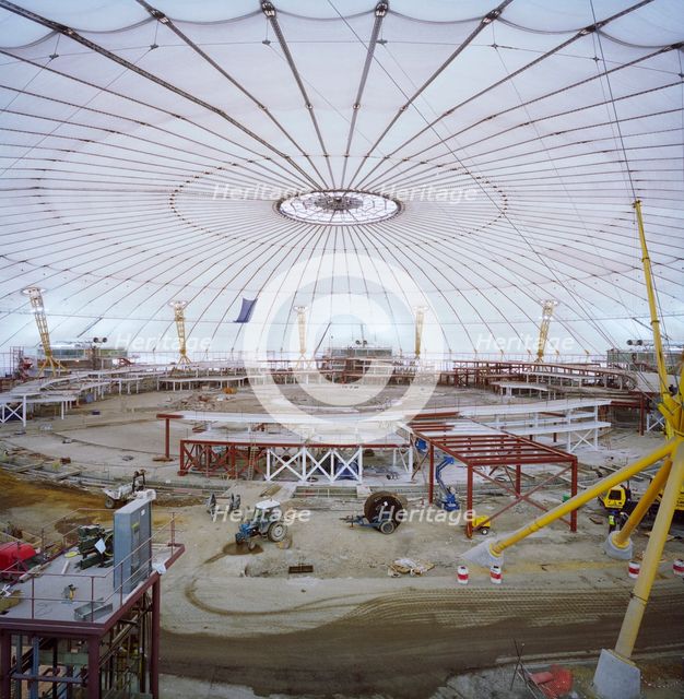 Millennium Dome, Drawdock Road, Greenwich, London, 28/01/1999. Creator: John Laing plc.