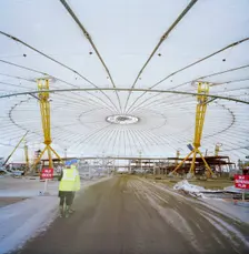 Millennium Dome, Drawdock Road, Greenwich, London, 28/01/1999. Creator: John Laing plc