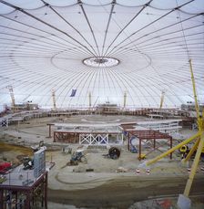 Millennium Dome, Drawdock Road, Greenwich, London, 28/01/1999. Creator: John Laing plc