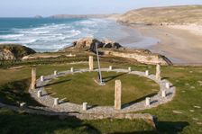Millennium Sundial, Perranporth, Cornwall, 2009. Creator: Peter Thompson