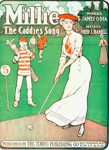 Millie - The Caddie's Song, sheet music cover, American, 1901