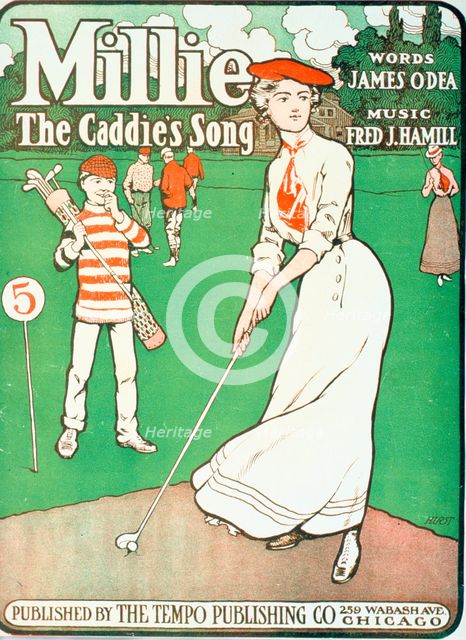 Millie - The Caddie's Song, sheet music cover, American, 1901. Artist: Unknown