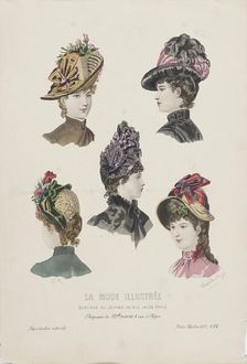 Millinery Print, 1887. Creator: Unknown
