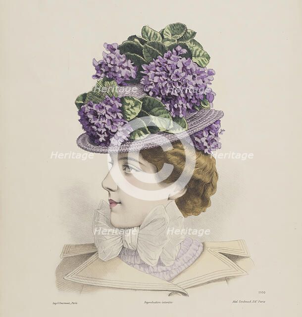 Millinery Print, 1898. Creator: Unknown.
