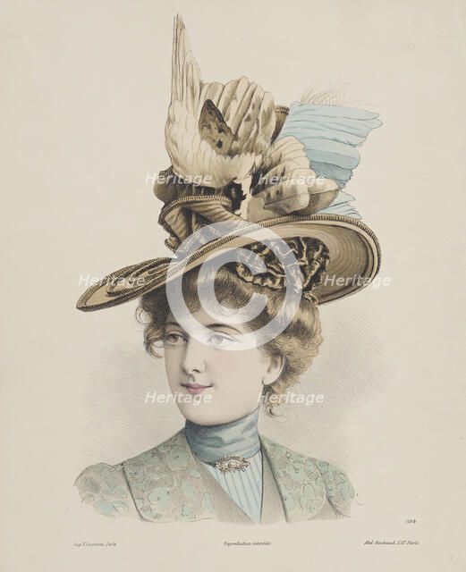 Millinery Print, 1899. Creator: Unknown.