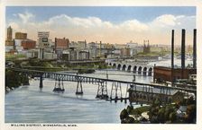 Milling district, Minneapolis, Minnesota, USA, 1915
