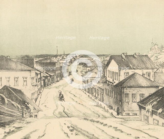 Millionaya Street, 1871. Creators: M Kolosov, J Rogulin.