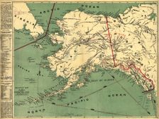 Millroy's map of Alaska and the Klondyke gold fields, 1897. Creator: J. J. Millroy