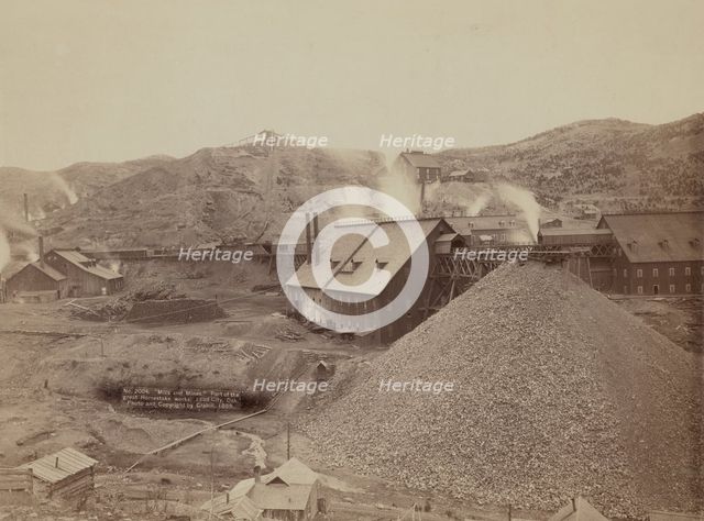Mills and mines Part of the great Homestake works, Lead City, Dak, 1889. Creator: John C. H. Grabill.