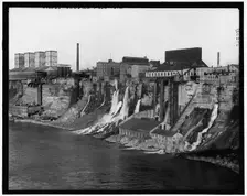 Mills along the gorge, between 1905 and 1915. Creator: Unknown