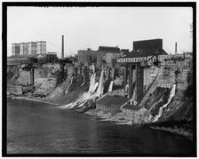 Mills along the gorge, between 1905 and 1915. Creator: Unknown