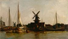 Mills at Dordrecht, 1872. Creator: Charles Francois Daubigny