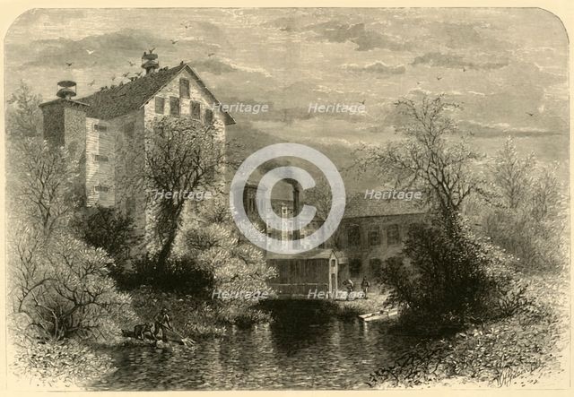 'Mills on Blackstone River', 1872.  Creator: William Hamilton Gibson.