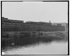 Mills on the Merrimack River, Lowell, Mass., c1908. Creator: Unknown