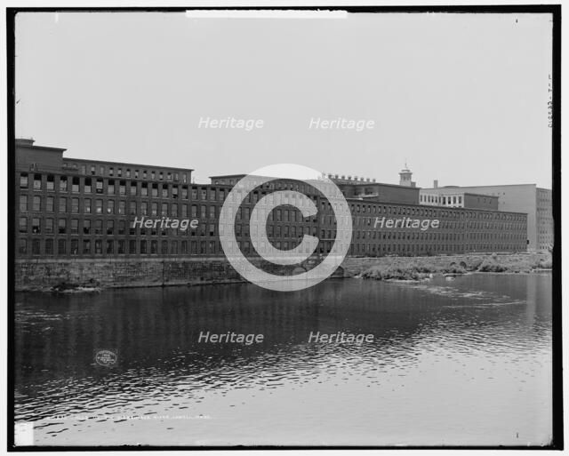 Mills on the Merrimack River, Lowell, Mass., c1908. Creator: Unknown.