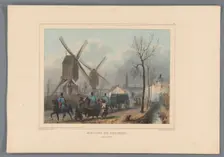 Mills of Berchem, 1832, (1833). Creator: Auguste Raffet
