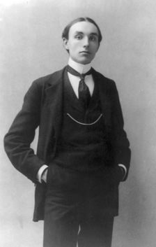 Mills Thompson, three-quarter length portrait, standing, facing right, between c1890 and c1910. Creator: Frances Benjamin Johnston