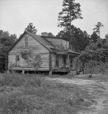 Millworker's house six miles north of Roxboro, North Carolina, Person County, North Carolina, 1939. Creator: Dorothea Lange