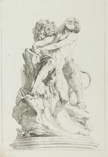 Milo of Croton, 1764. Creator: Charles Hutin