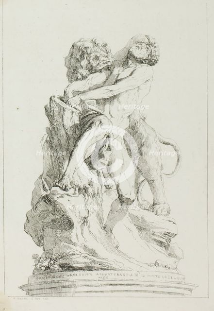Milo of Croton, 1764. Creator: Charles Hutin.
