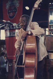 Milt Hinton, (Harlem Stampede), Edinburgh Jazz Festival, 1986. Creator: Brian Foskett