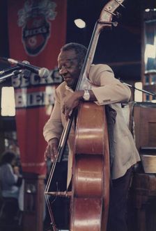 Milt Hinton, (Harlem Stampede), Edinburgh Jazz Festival, 1986. Creator: Brian Foskett