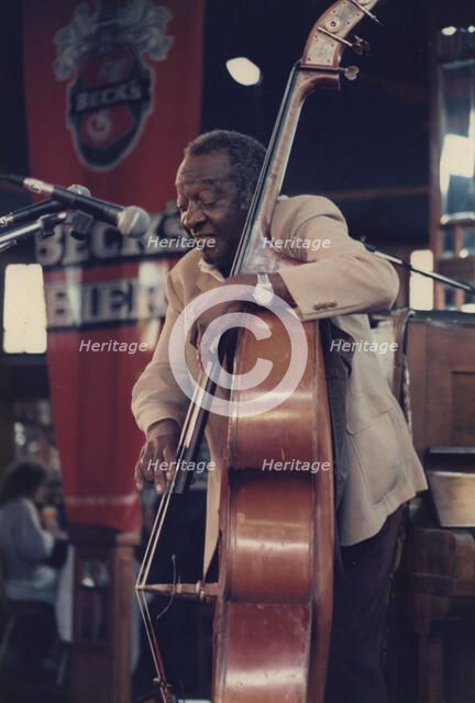 Milt Hinton, (Harlem Stampede), Edinburgh Jazz Festival, 1986. Creator: Brian Foskett.