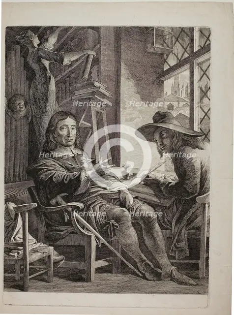 Milton Dictating to Ellwood the Quaker, 1804/05. Creator: James Barry.