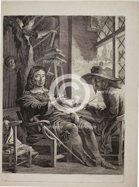 Milton Dictating to Ellwood the Quaker, 1804/05. Creator: James Barry.