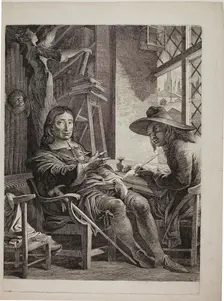 Milton Dictating to Ellwood the Quaker, 1804/05. Creator: James Barry