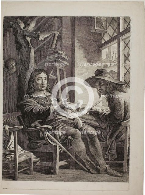 Milton Dictating to Ellwood the Quaker, 1804/05. Creator: James Barry.