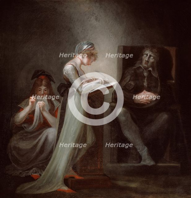 Milton Dictating to His Daughter, 1794. Creator: Henry Fuseli.