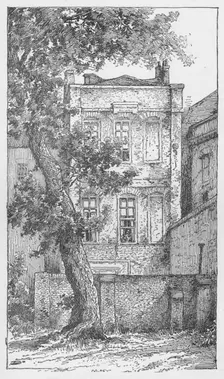 Milton's House in Petty France c1897. Artist: William Patten