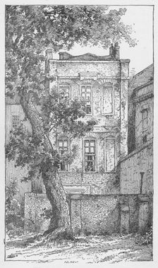 Milton's House in Petty France c1897. Artist: William Patten