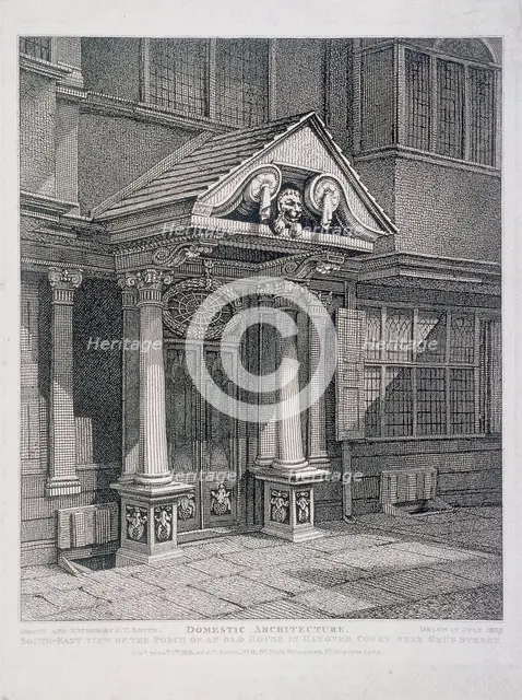 Milton Street, London, 1813. Artist: John Thomas Smith