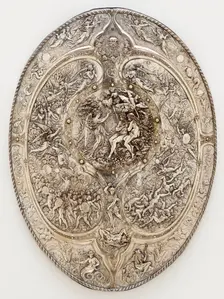 Milton Shield, 1866. Creators: Léonard Morel-Ladeuil, Elkington & Company