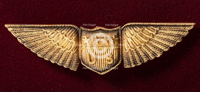 Miltary Aviator Badge, United States Army Air Service, ca. 1918-1926. Creator: Unknown.