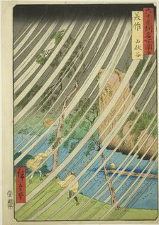 Mimasaka Province: Yamabushi Valley (Mimasaka, Yamabushidani), from the series "Famous Pla..., 1853. Creator: Ando Hiroshige