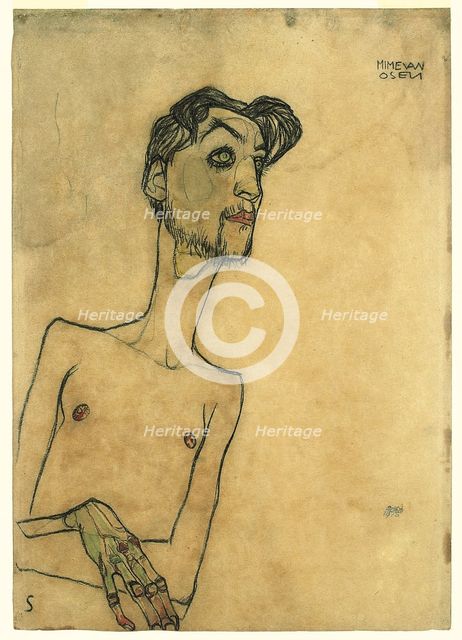 Mime van Osen, 1910. Artist: Schiele, Egon (1890–1918)