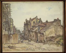 Mimi Pinson's house in Montmartre, 1923. Creator: Germain David-Nillet