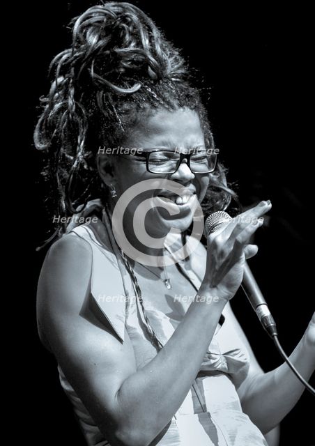 Mina Agossi, 2011. Artist: Alan John Ainsworth.