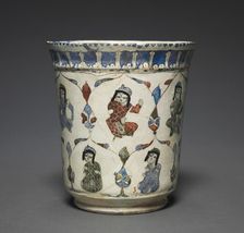 Minai Beaker with Seated Princes, 1180-1220. Creator: Unknown