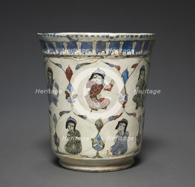 Minai Beaker with Seated Princes, 1180-1220. Creator: Unknown.