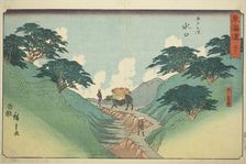 Minakuchi: The Beautiful Pine Trees at Mount Hiramatsu (Minakuchi, Hiramatsuyama bis..., c. 1847/52. Creator: Ando Hiroshige
